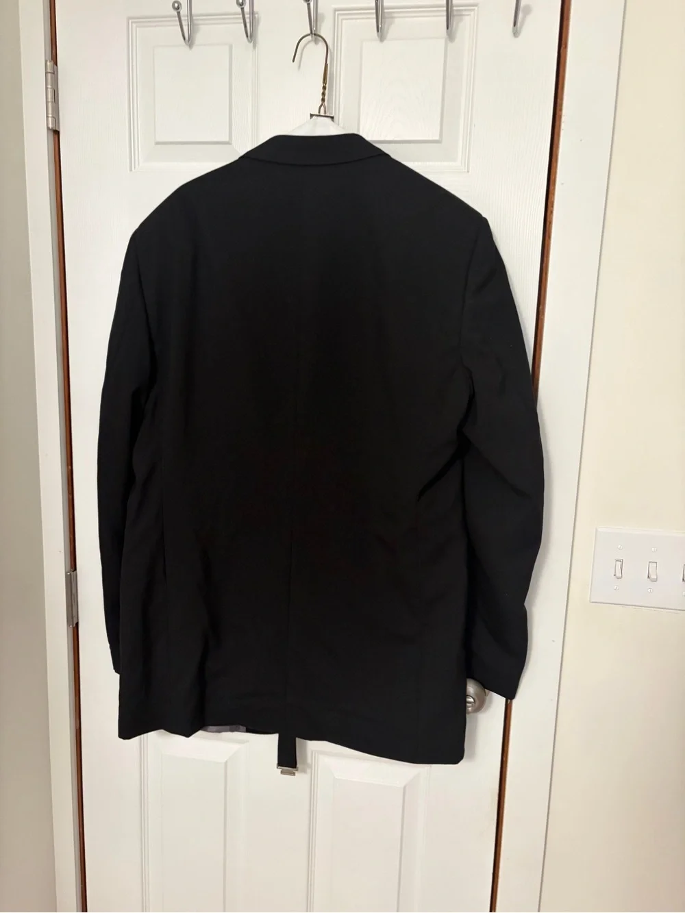 Stafford Essentials Black Wool Full Tuxedo